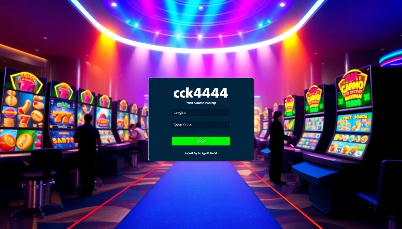 Clear illustration of a user accessing ck4444 login, highlighting secure access to diverse gaming options on a sleek digital platform with engaging visuals.