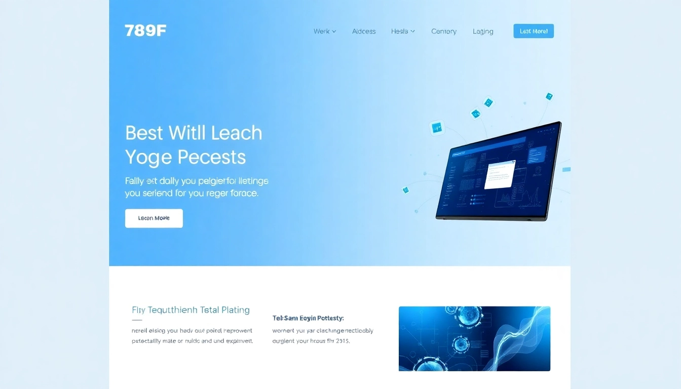 789f website homepage showcases modern design with vibrant graphics, enhancing user trust and engagement.