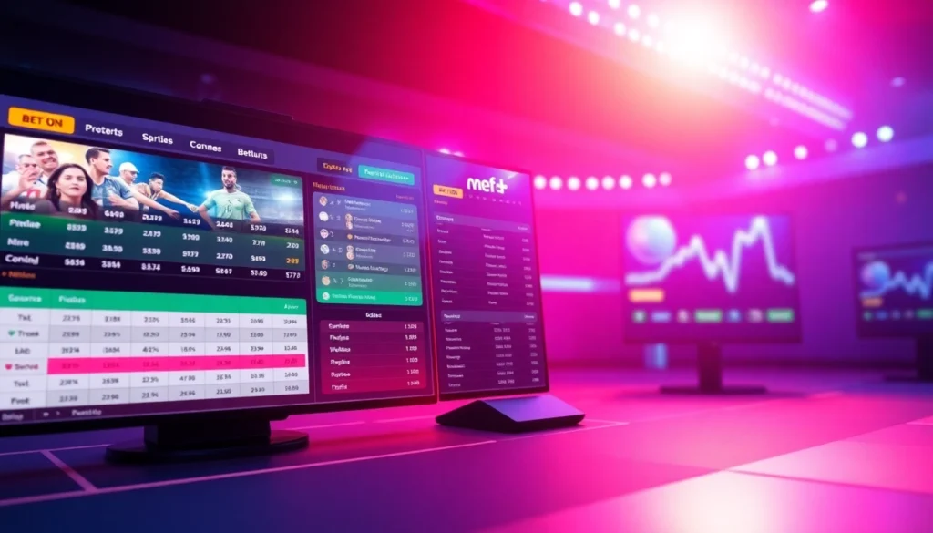 Visually engaging dashboard of 32WIN COM showing sports betting options, live stats, and user interface in a clean, professional layout, emphasizing trustworthiness.