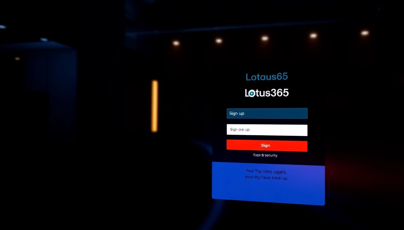 Secure Lotus365 Register process with a user completing sign-up on a clean, responsive webpage, highlighting ease of online registration.