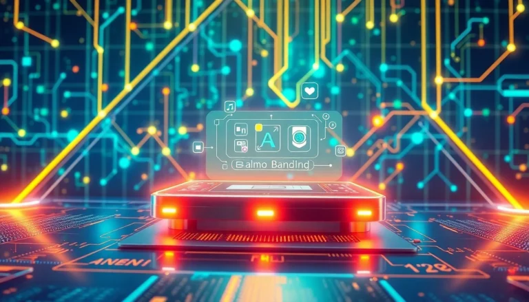 Futuristic AI interface with holographic image editing tools and data streams