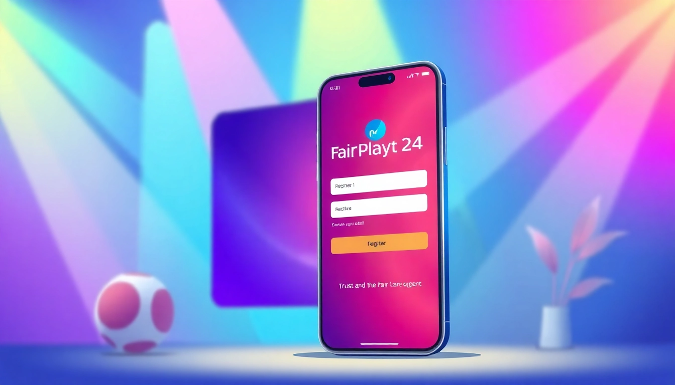 Guide to FairPlay24 register process showing a user completing sign-up on an online betting
