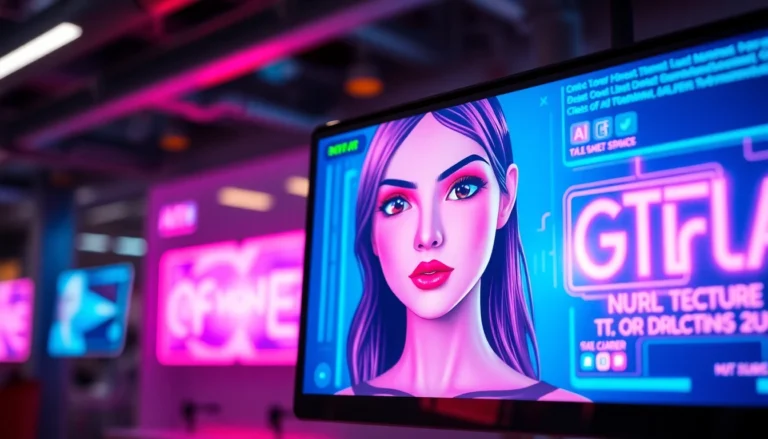 Screen showcasing an engaging AI girlfriend app interface with a realistic virtual partner for personalized NSFW chats.