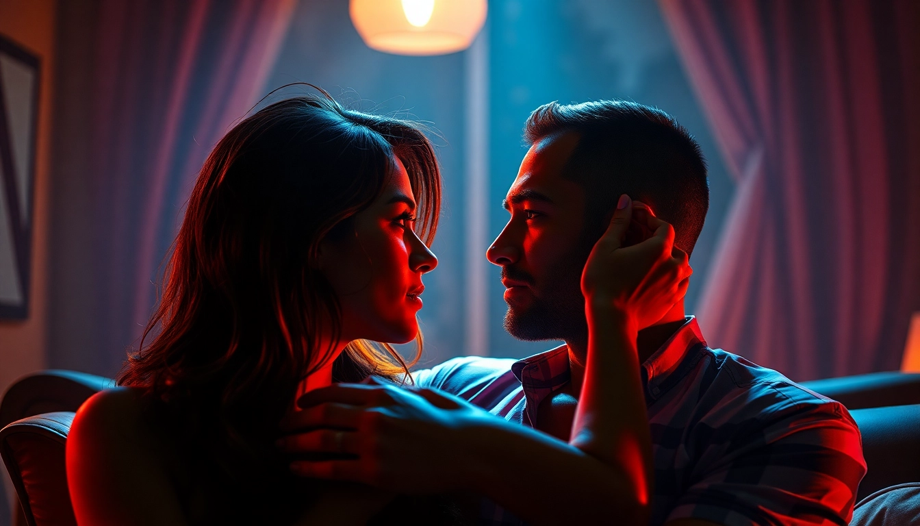 Detailed NSFW AI-generated scene portraying emotional adult interactions with realistic textures and vibrant lighting, designed for visual appeal.