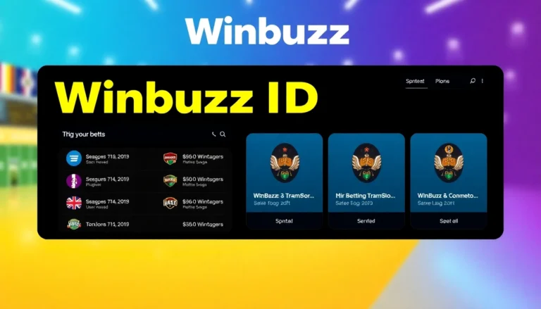 Winbuzz ID online betting platform showcasing innovative features and user-friendly interface
