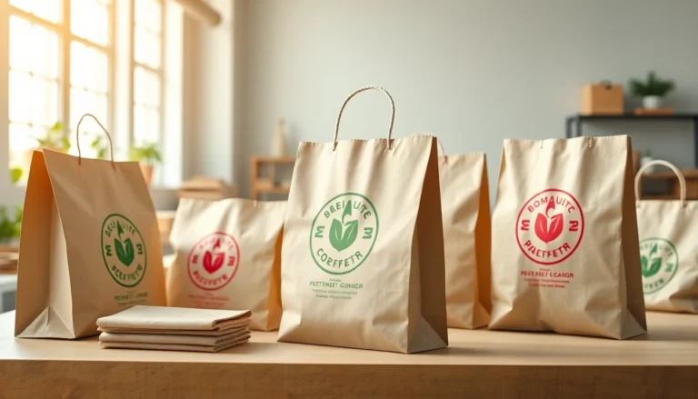 High-quality torba papierowa being packed with fresh bakery goods in an eco-conscious environment