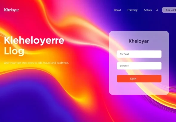 Clear visual of a user performing Kheloyar login on a smartphone screen, highlighting quick and