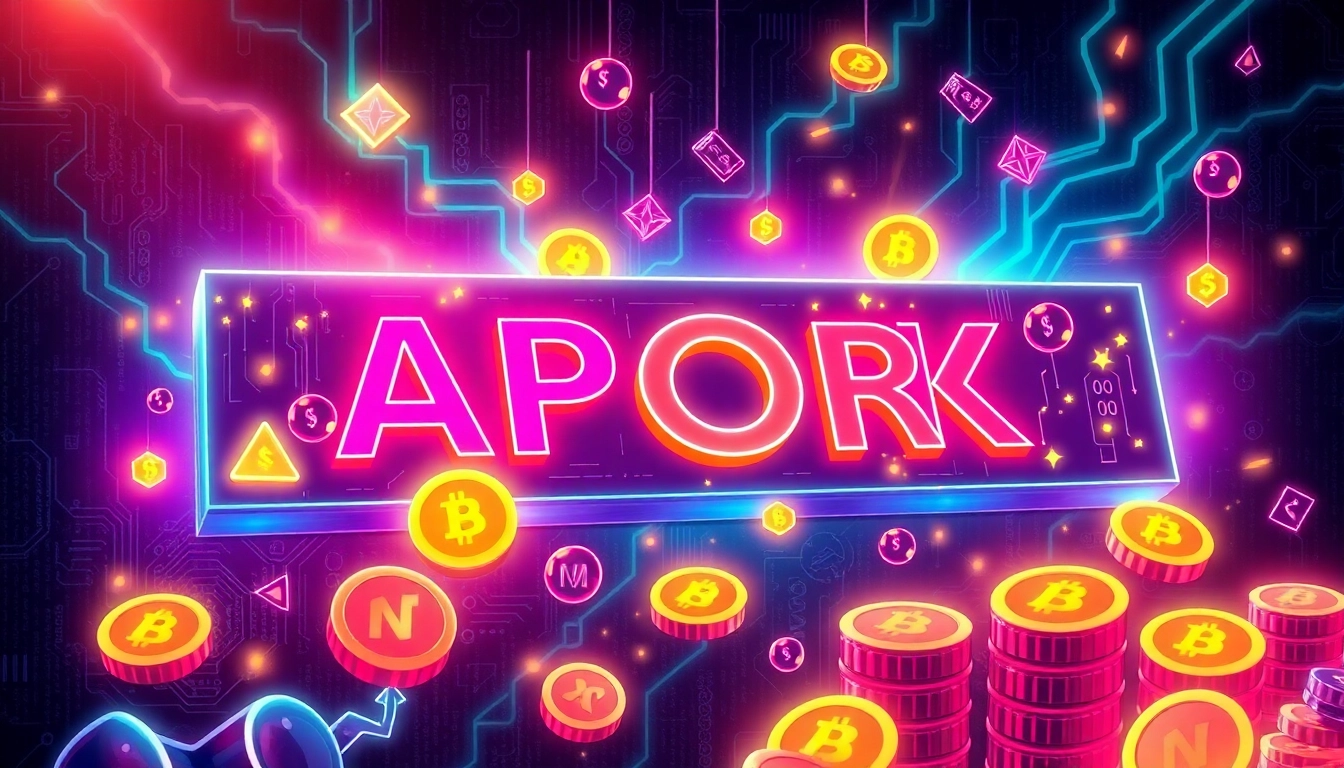 APORK Scarcity Model illustrates limited supply tokens with gambling and blockchain visuals for