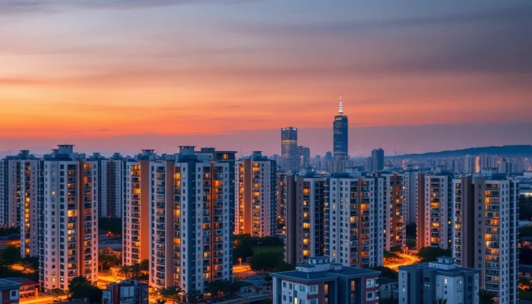 Residential Property News highlights latest market trends with urban development visuals for